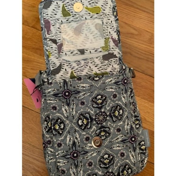 Women's Cotton Mini Hipster Crossbody Purse with RFID Protection - Picture 2 of 3